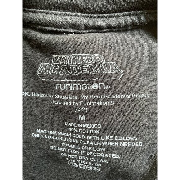My Hero Academia Funimation Licensed T-Shirt M Black With Colorful Anime Charact - Picture 3 of 7
